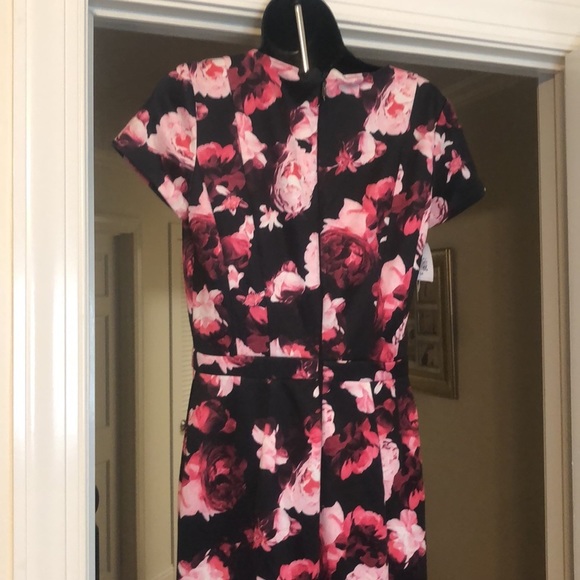 Eva Mendes Black Floral Dress Size 2 Gently Worn - Picture 5 of 5